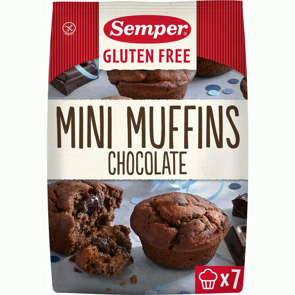 Semper Mini Muffins Chocolate - 185 grams