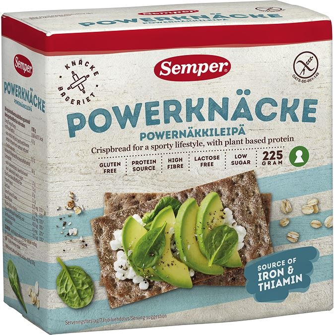 Semper Powerknäcke Crispbread - 225 grams