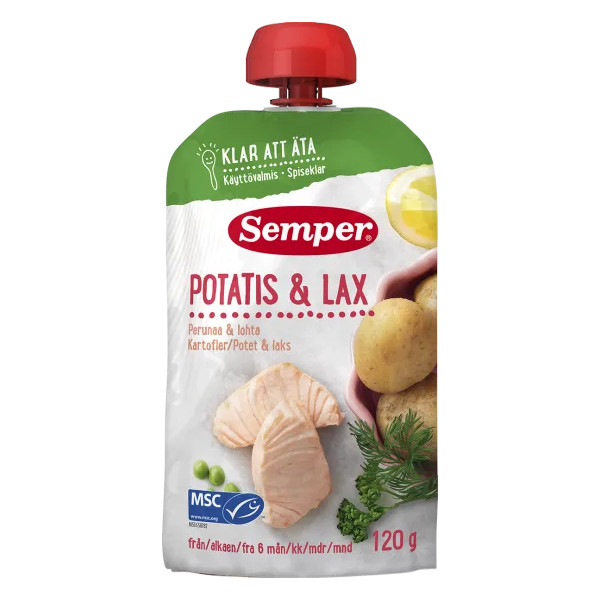 Semper Potatoes & Salmon - 120 grams