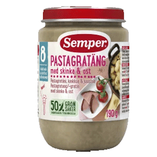 Semper Pasta Gratin With Ham & Cheese - 190 grams