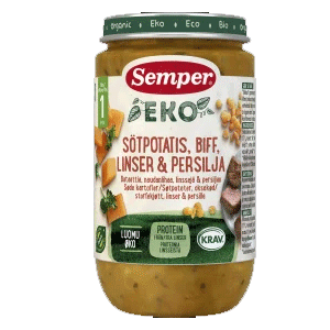 Semper Organic Sweet Potato, Beef, Lentils & Parsley - 190 grams
