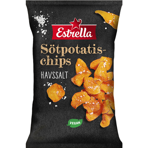 Estrella Sweet Potato Chips, Sea Salt - 90 grams