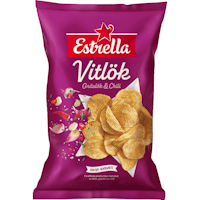 Estrella Potato Chips, Garlic, Chives & Chili - 275 grams