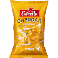 Estrella Potato Chips, Cheddar & Sourcream - 275 grams