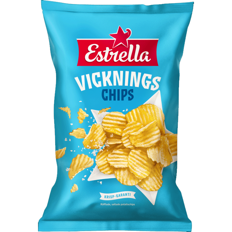 Estrella Potato Chips, Vickningschips - 250 grams