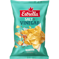 Estrella Potato Chips, Salt & Vinegar - 275 grams