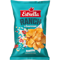 Estrella Potato Chips, Ranch & Sourcream - 275 grams