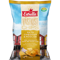 Estrella West Coast Chips, Real Cheddar And Red Onion - 180 grams