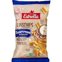Estrella Lentil Chips, Sourcream & Onion - 110 grams