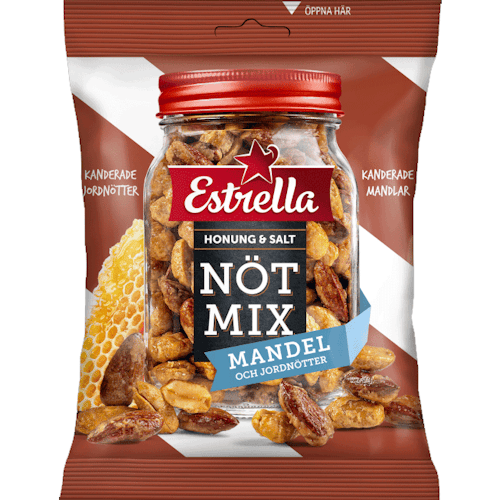 Estrella Nut Mix, Almonds And Peanuts, Honey & Salt - 175 grams
