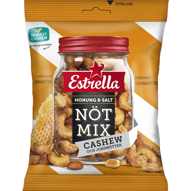 Estrella Nut Mix, Honey & Salt - 175 grams