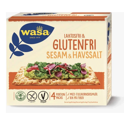 Wasa Sesame & Sea Salt, Lactose-free, Gluten-free - 240 grams