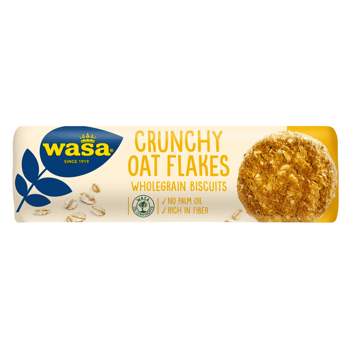 Wasa Crunchy Oat Flakes Wholegrain Biscuits - 250 grams