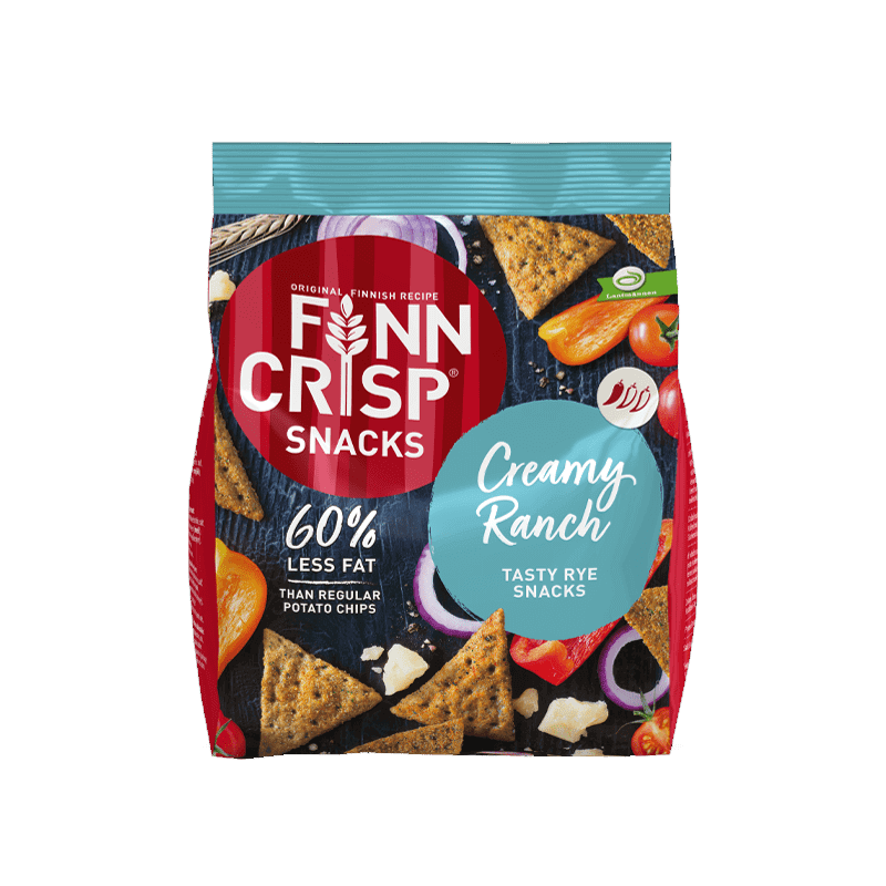 Finn Crisp Snacks, Creamy Ranch - 150 grams - Scandinavian Online Store
