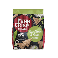 Finn Crisp Snacks, Sourcream & Onion - 150 grams