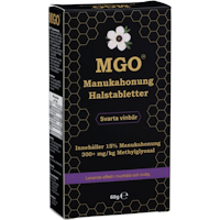 MGO Manuka Honey Throat Lozenges, Black Currant 300+ - 60 grams