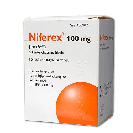 Niferex Hierro 100 mg - 50 cápsulas