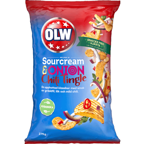 OLW Sourcream & Onion Chili Tingle - 275 grams
