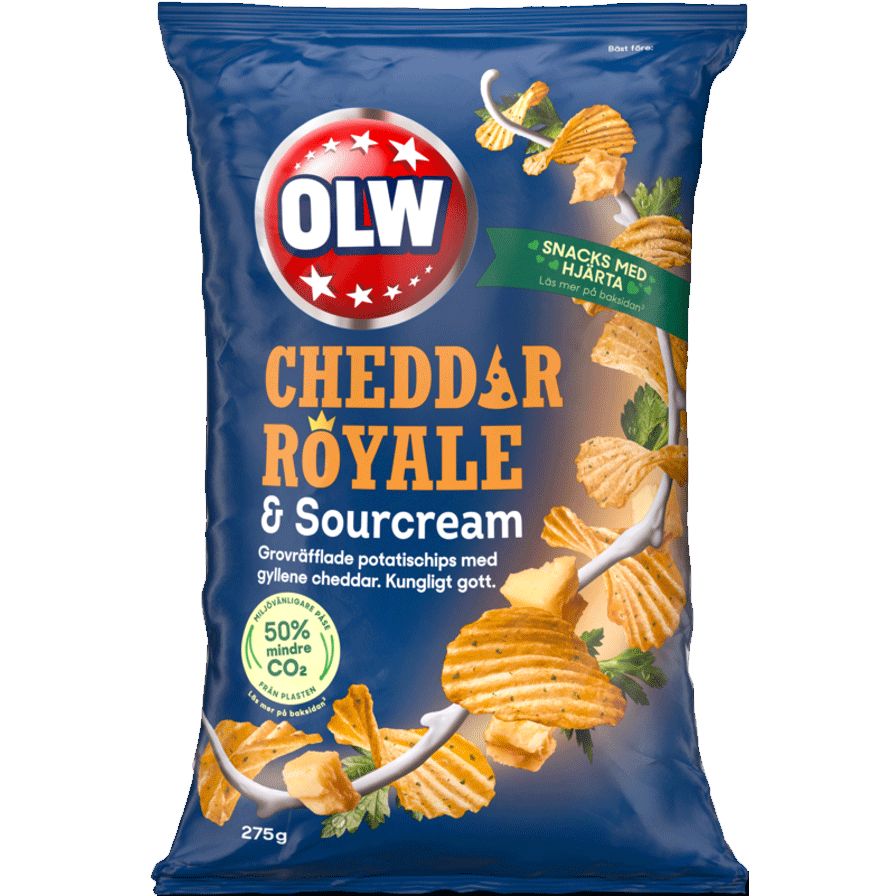 OLW Cheddar Royale & Sourcream - 275 gramos