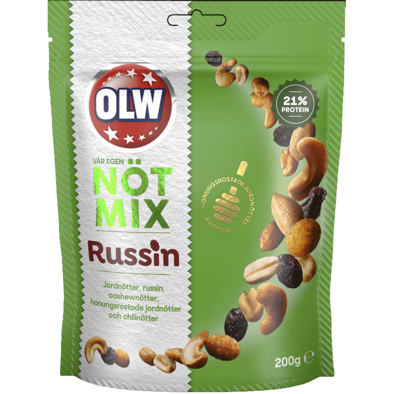 OLW Nut Mix, Raisin - 200 grams