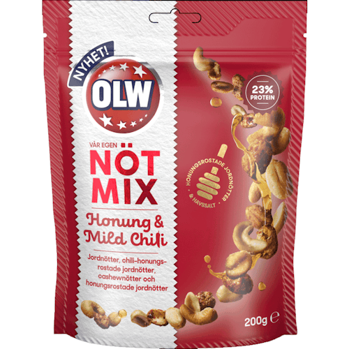 OLW Nut Mix Honey & Chili - 200 grams