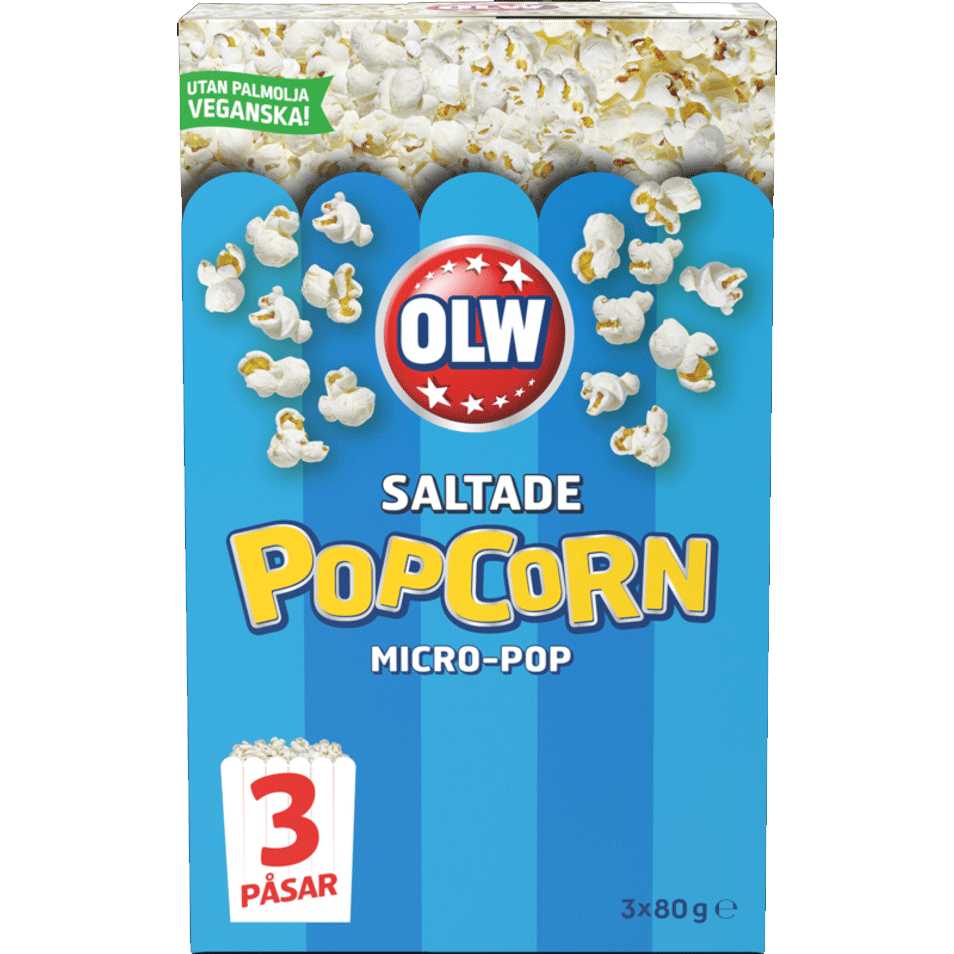 OLW Micro-pop Salted - 240 grams