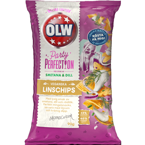 OLW Lentil Chips Smetana & Dill - 90 grams