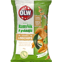 OLW Lentil Chips Wild Garlic & Sourcream - 90 grams