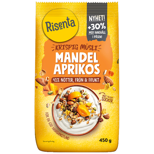 Risenta Crispy Muesli Almond Apricot - 450 grams