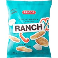 Friggs Corn Crackers Snack, Ranch - 40 grams