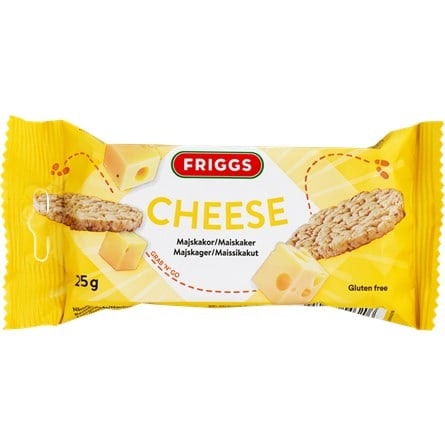 Friggs Corn Crackers Snackpack, Cheese - 25 grams