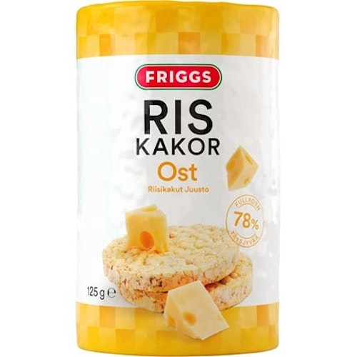 Friggs Rice Crackers, Cheese - 125 grams
