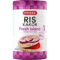 Friggs Rice Crackers, Fresh Island - 125 grams