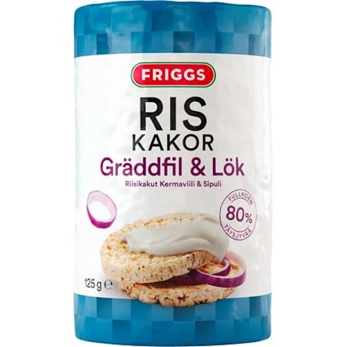 Friggs Rice Crackers, Sourcream & Onion - 125 grams