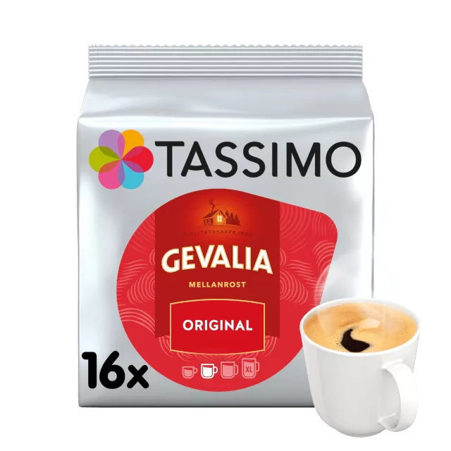 Gevalia Tassimo Original, mid roast - 16 capsules