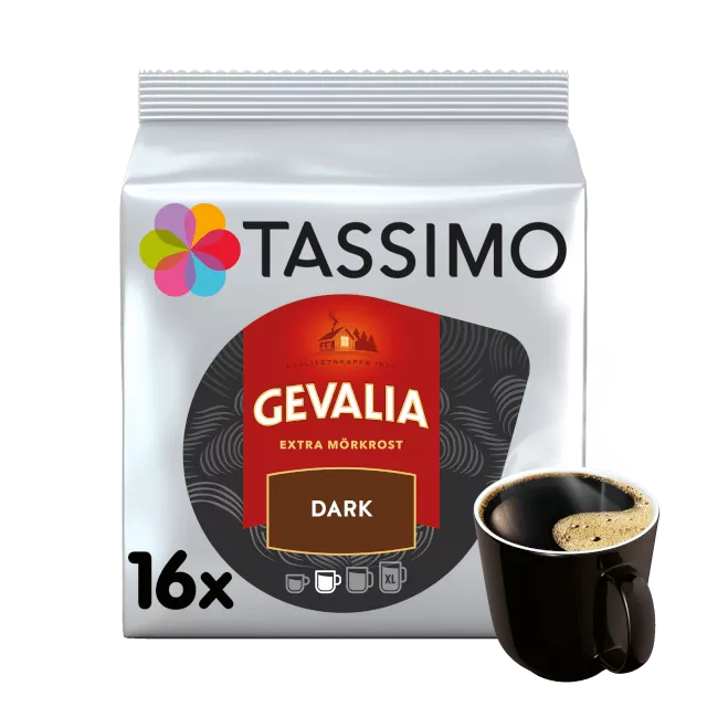 Gevalia Tassimo Dark, dark roast - 16 capsules
