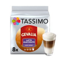 Gevalia Tassimo Latte Macchiato Less Sweet - 8 capsules