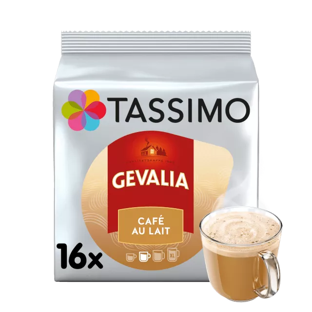 Gevalia Tassimo Café Au Lait - 16 capsules