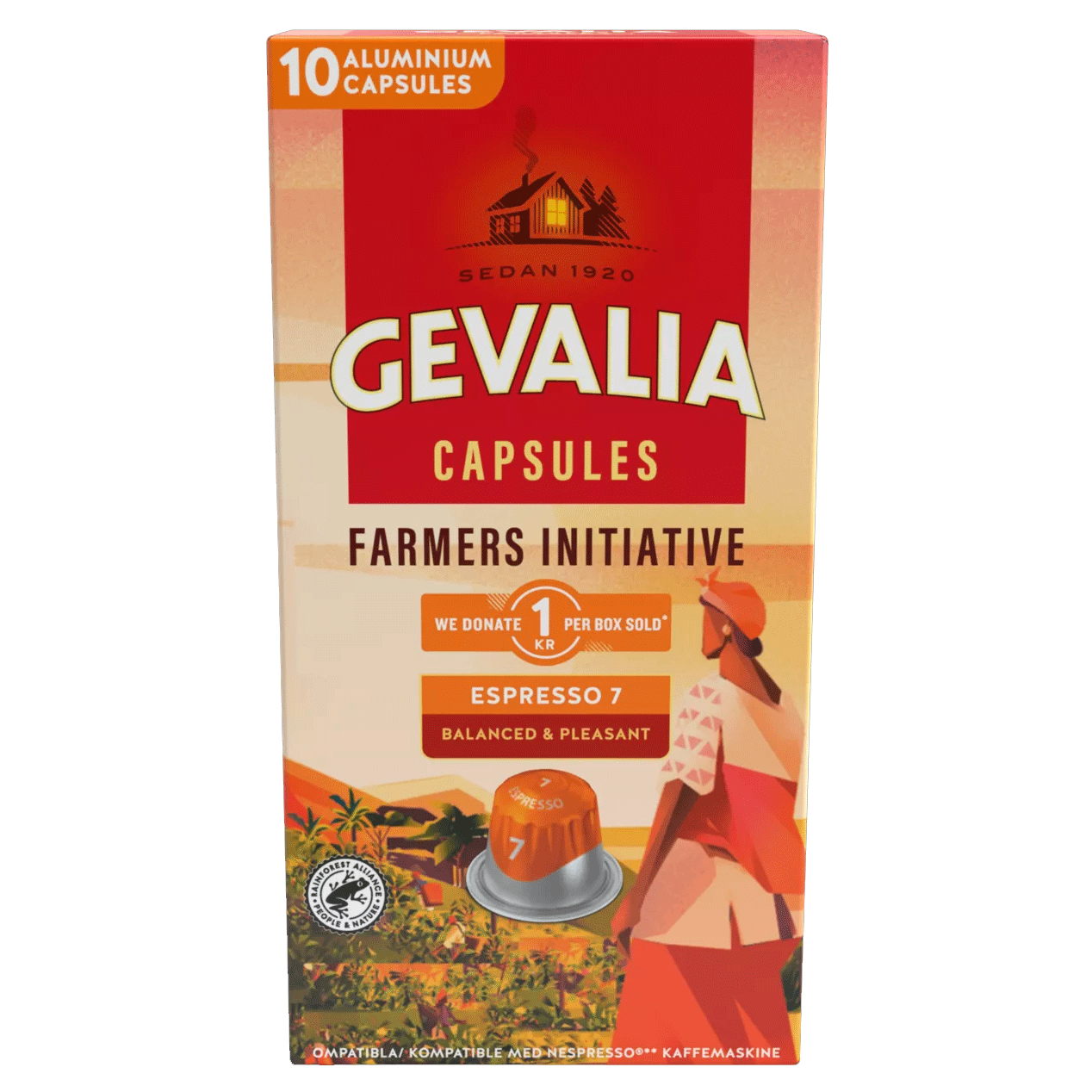 Gevalia Capsules Farmers Inititative Espresso 7 - 10 capsules