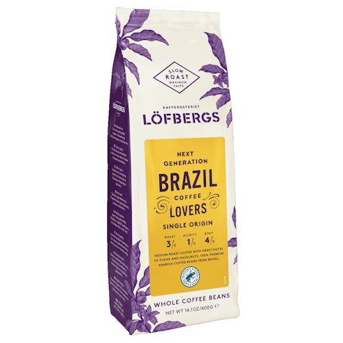 Löfbergs Next Generation Coffee Lovers Brazil, whole beans - 400 grams