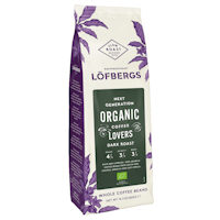 Löfbergs Next Generation Coffee Lovers Organic Dark Roast, whole beans - 400 grams