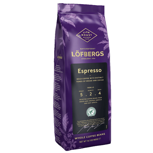 Löfbergs Espresso, whole beans - 400 grams