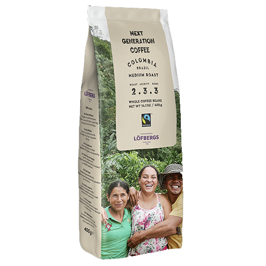 Löfbergs Next Generation Coffee Colombia & Brazil, whole beans - 400 grams