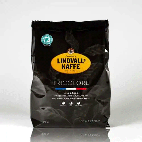 Lindvalls Kaffe Tricolore, whole beans - 450 grams