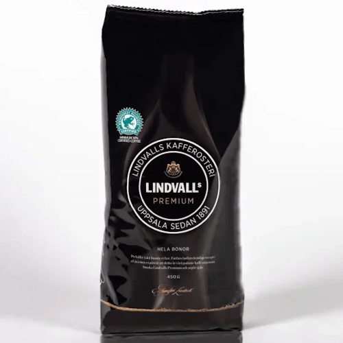 Lindvalls Kaffe Premium, whole beans - 450 grams