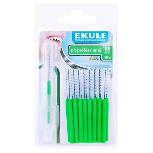 EKULF Interdental Toothbrush pH Professional 0,8mm - 18 pcs