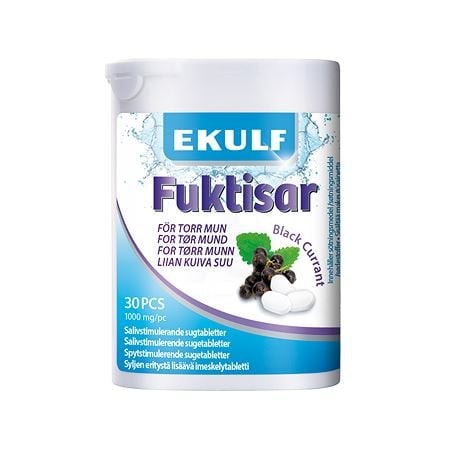 EKULF Fuktisar Black Currant - 30 lozenges