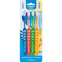 EKULF Twice Toothbrush Adult 4-pack