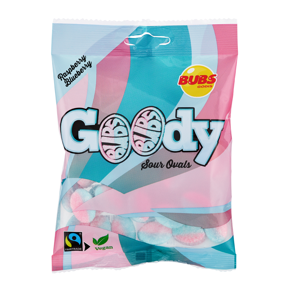 Bubs Goody Sour Ovals - 90 grams
