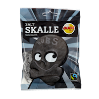 Bubs Skulls Salty Licorice - 90 grams